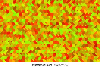 Dark Red, Yellow vector abstract pattern with circles. Geometry template for your business design. Background with colored spheres.