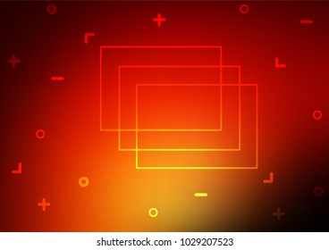 Dark Red, Yellow vector abstract doodle template. Glitter abstract illustration with doodles and Zen tangles. The textured pattern can be used for website.