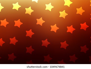 Dark Red, Yellow vector abstract doodle pattern. Ethnic elegant natural pattern with gradient. The textured pattern can be used for website.