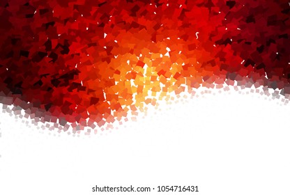 Dark Red, Yellow vector abstract textured polygonal background. Blurry rectangular design. The pattern with repeating rectangles can be used for background.