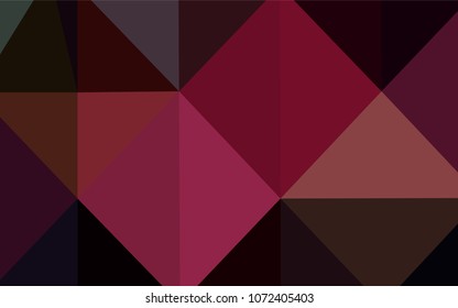 Dark Red, Yellow vector abstract mosaic backdrop. Colorful illustration in polygonal style with gradient. Brand-new style for your business design.