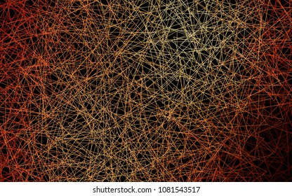 Dark Red, Yellow vector abstract colorful background, which consist of triangles. Pattern with colored triangles on white background.