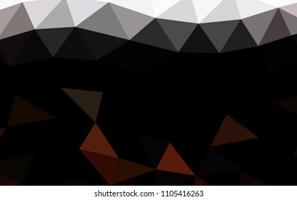 Dark Red, Yellow vector abstract polygonal abstract polygonal. A vague abstract illustration with gradient. The template can be used as a background for cell phones.