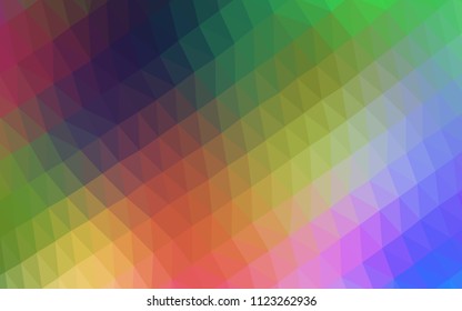 Dark Red, Yellow vector abstract polygonal pattern. Geometric illustration in Origami style with gradient.  The polygonal design can be used for your web site.