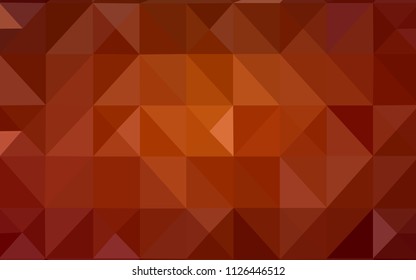 Dark Red, Yellow vector abstract polygonal template. Glitter abstract illustration with an elegant triangles. The template for cell phone's backgrounds.