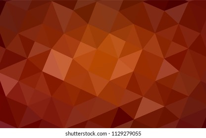 Dark Red, Yellow vector abstract polygonal background. Shining colored illustration in a new style. That pattern can be used as a part of a brand book.