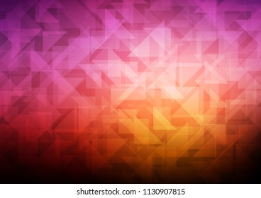 Dark Red, Yellow vector abstract polygonal layout. Colorful abstract illustration with gradient. The completely new template can be used for your brand book.