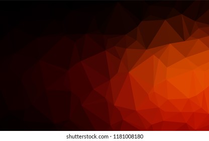 Dark Red, Yellow vector abstract polygonal cover. Shining colored illustration in a Brand new style. A completely new design for your business.