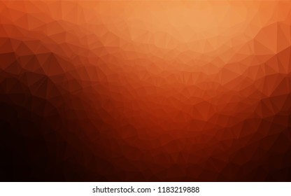 Dark Red, Yellow vector abstract mosaic pattern. A sample with polygonal shapes. A completely new design for your business.