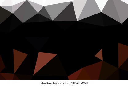 Dark Red, Yellow vector abstract mosaic pattern. Shining colored illustration in a Brand new style. The template can be used as a background for cell phones.