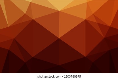 Dark Red, Yellow vector abstract mosaic backdrop. Colorful illustration in abstract style with gradient. Brand new design for your business.