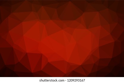 Dark Red, Yellow vector abstract mosaic background. Glitter abstract illustration with an elegant design. The completely new template can be used for your brand book.