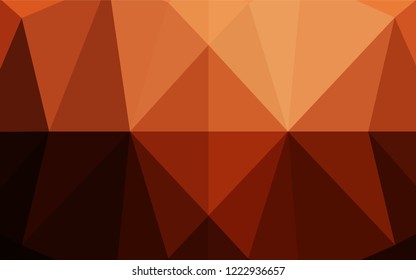 Dark Red, Yellow vector abstract mosaic backdrop. Glitter abstract illustration with an elegant design. The completely new template can be used for your brand book.
