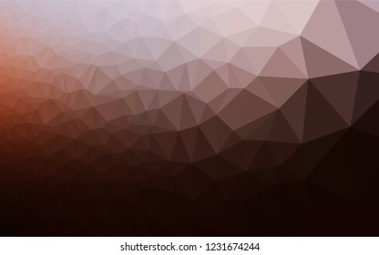 Dark Red, Yellow vector abstract mosaic background. Creative geometric illustration in Origami style with gradient. The polygonal design can be used for your web site.