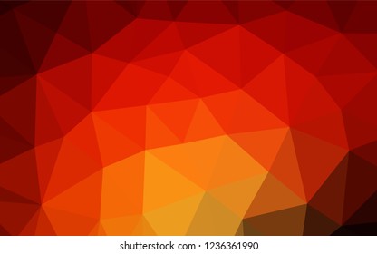 Dark Red, Yellow vector abstract mosaic background. An elegant bright illustration with gradient. The textured pattern can be used for background.