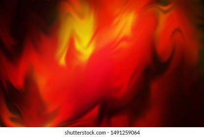 Dark Red, Yellow vector abstract bright template. An elegant bright illustration with gradient. Blurred design for your web site.