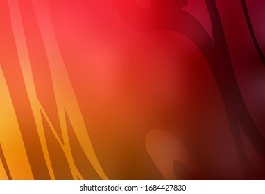 Diseño abstracto vectorial de color rojo oscuro y amarillo. Ilustración abstracta de color con degradado. El mejor diseño borroso para su negocio.