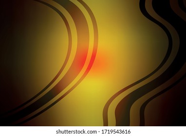 Dark Red, Yellow vector abstract blurred layout. Glitter abstract illustration with gradient design. Smart design for your work.
