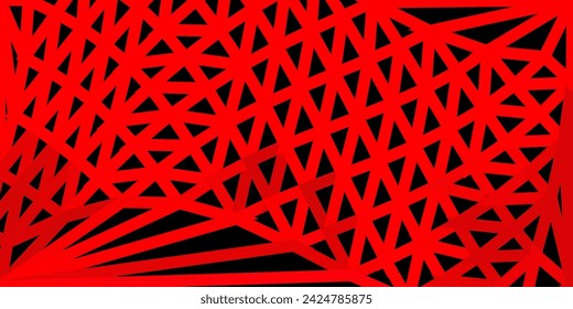 Rojo oscuro, amarillo vector abstracto textura del triángulo. Ilustración abstracta moderna con triángulos poligonales. Su diseño para aplicaciones.
