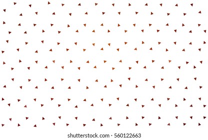 Dark Red Yellow vector abstract colorful background, which consist of triangles. Pattern with colored triangles on white background.