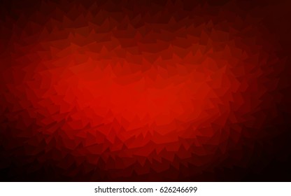 Dark Red, Yellow vector abstract colorful background, which consist of triangles. Pattern with colored triangles on white background.