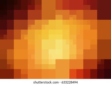 Dark Red, Yellow vector abstract textured polygonal background. Blurry rectangle design. Pattern can be used for background.
