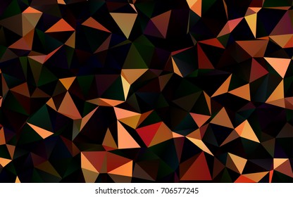 Dark Red, Yellow vector abstract mosaic pattern. A vague abstract illustration with gradient. The elegant pattern can be used as part of a brand book.