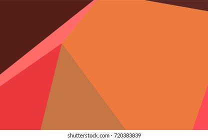 Dark Red, Yellow vector abstract polygonal pattern. Triangular geometric sample with gradient.  The template can be used as a background for cell phones.