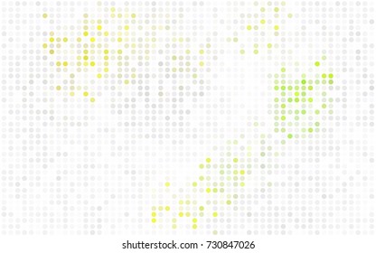 Dark Red, Yellow vector abstract pattern with circles. Geometry template for your business design. Background with colored spheres.