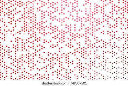 Dark Red, Yellow vector abstract pattern with circles. Geometry template for your business design. Background with colored spheres.