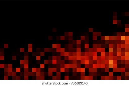 Dark Red, Yellow vector abstract textured polygonal background. Blurry rectangular design. The pattern with repeating rectangles can be used for background.