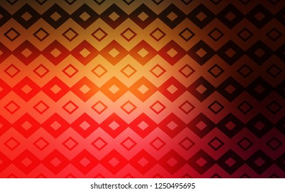 Dark Red, Yellow vector backdrop with rhombus. Modern abstract illustration with colorful rectangles. Pattern can be used for websites.