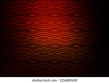 Dark Red, Yellow vector backdrop with lines, cubes. Colorful illustration with lines, cubes on abstract template. Smart design for your business advert.