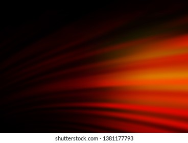 Dark Red, Yellow vector backdrop with bent lines. Modern gradient abstract illustration with bandy lines. The best blurred design for your business.