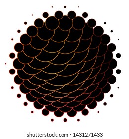 Dark Red, Yellow vector backdrop with circles. Modern abstract illustration with colorful circle shapes. New template for your brand book.