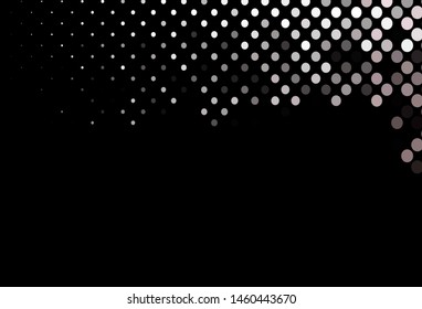 Dark Red, Yellow vector backdrop with dots. Illustration with set of shining colorful abstract circles. Pattern of water, rain drops.