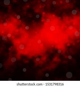 Dark Red, Yellow vector backdrop with dots. Modern abstract illustration with colorful circle shapes. New template for a brand book.