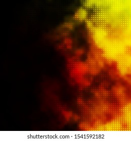 Dark Red, Yellow vector backdrop with dots. Glitter abstract illustration with colorful drops. Pattern for business ads.