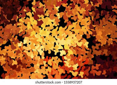 Dark Red, Yellow vector backdrop with memphis shapes. Modern abstract illustration with colorful random forms. Best smart design for your business.