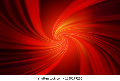Dark Red, Yellow vector backdrop with bent lines. Creative illustration in halftone style with gradient. A completely new design for your business.