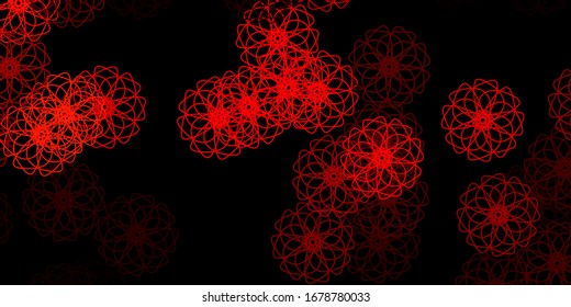 Dark Red, Yellow vector backdrop with chaotic shapes. Colorful abstract forms with gradient in simple style. Simple illustration for your web site.
