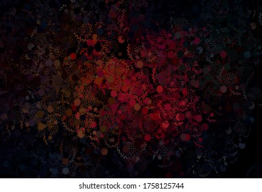 Dark Red, Yellow vector backdrop with memphis shapes. Decorative design in abstract style with random forms. Elegant design for wallpapers.