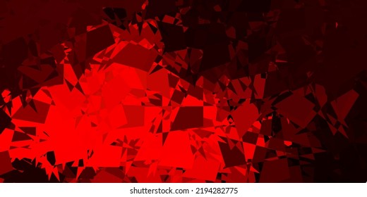 Dark red, yellow vector backdrop with chaotic shapes. Colorful illustration with simple gradient shapes. Smart design for your business.