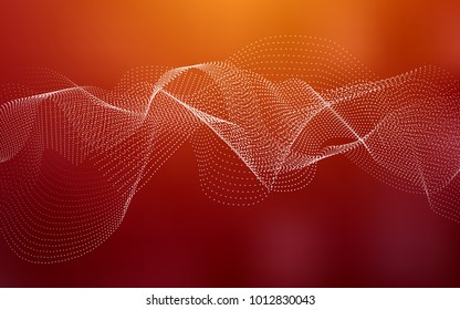 Dark Red, Yellow vector background with dots. Beautiful colored illustration with blurred circles in nature style. Completely new template for your brand book.