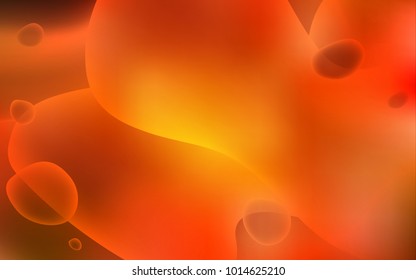 Dark Red, Yellow vector background with bent ribbons. Geometric illustration in memphis style with gradient.  A completely new memphis design for your business.