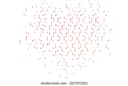 Dark Red, Yellow vector background with signs of numerals. Illustration with Numeral symbols on abstract template. The pattern can be used for ad, booklets, leaflets of education.