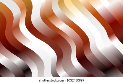 Dark Red, Yellow vector background with abstract lines. Shining crooked illustration in marble style. Textured wave pattern for backgrounds.