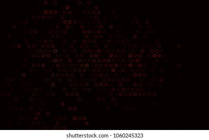 Dark Red, Yellow vector  background with dots. Beautiful colored illustration with blurred circles in nature style. Pattern can be used as texture of water, rain drops.