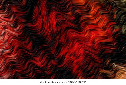Dark Red, Yellow vector background with lava shapes. Geometric illustration in marble style with gradient.  New composition for your brand book.