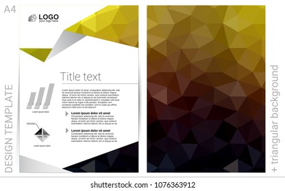 Dark Red, Yellow vector  background for presentations. Blurred decorative design in abstract style with textbox. The pattern can be used for any ad, booklets.